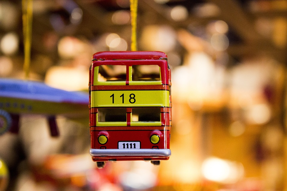 Malá model tramvaje.